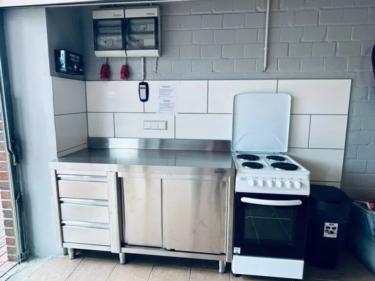 Cooking area for guests at C10