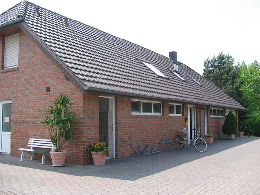 Reception and service building at Campingplatz Dummer See