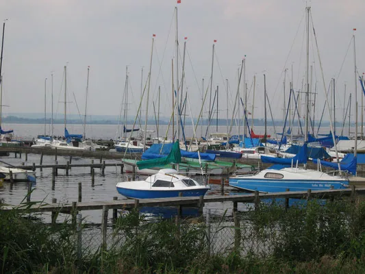 Boats in the harbor at Dummer See